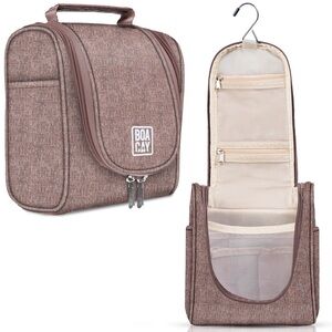 Boacay Brown Hanging Toiletry Bag